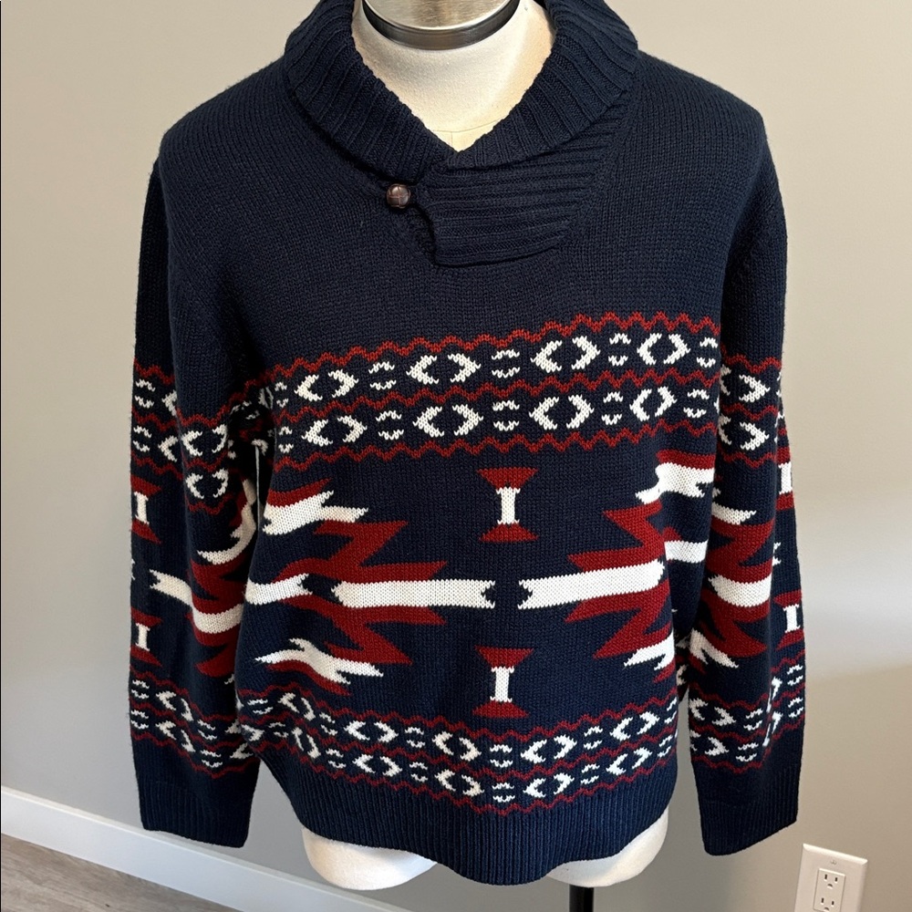 Joe Fresh Dark Blue Knit Sweater